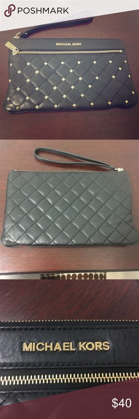 michael kors clutch studded|michael kors wristlet outlet.